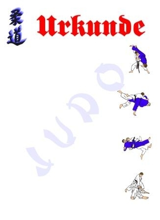 Urkunde Judo 2