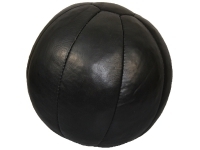 Medizinball - Echtleder - 5kg - schwarz